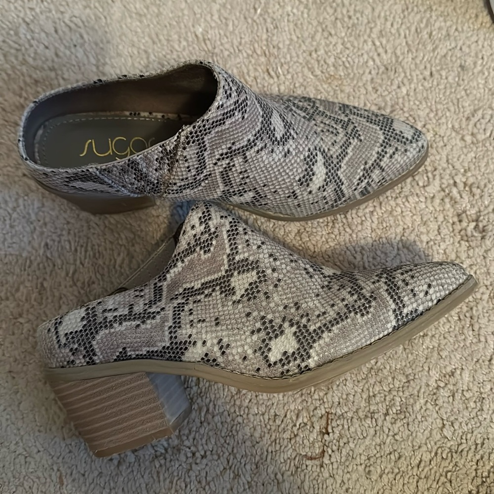 Snakeskin Booties